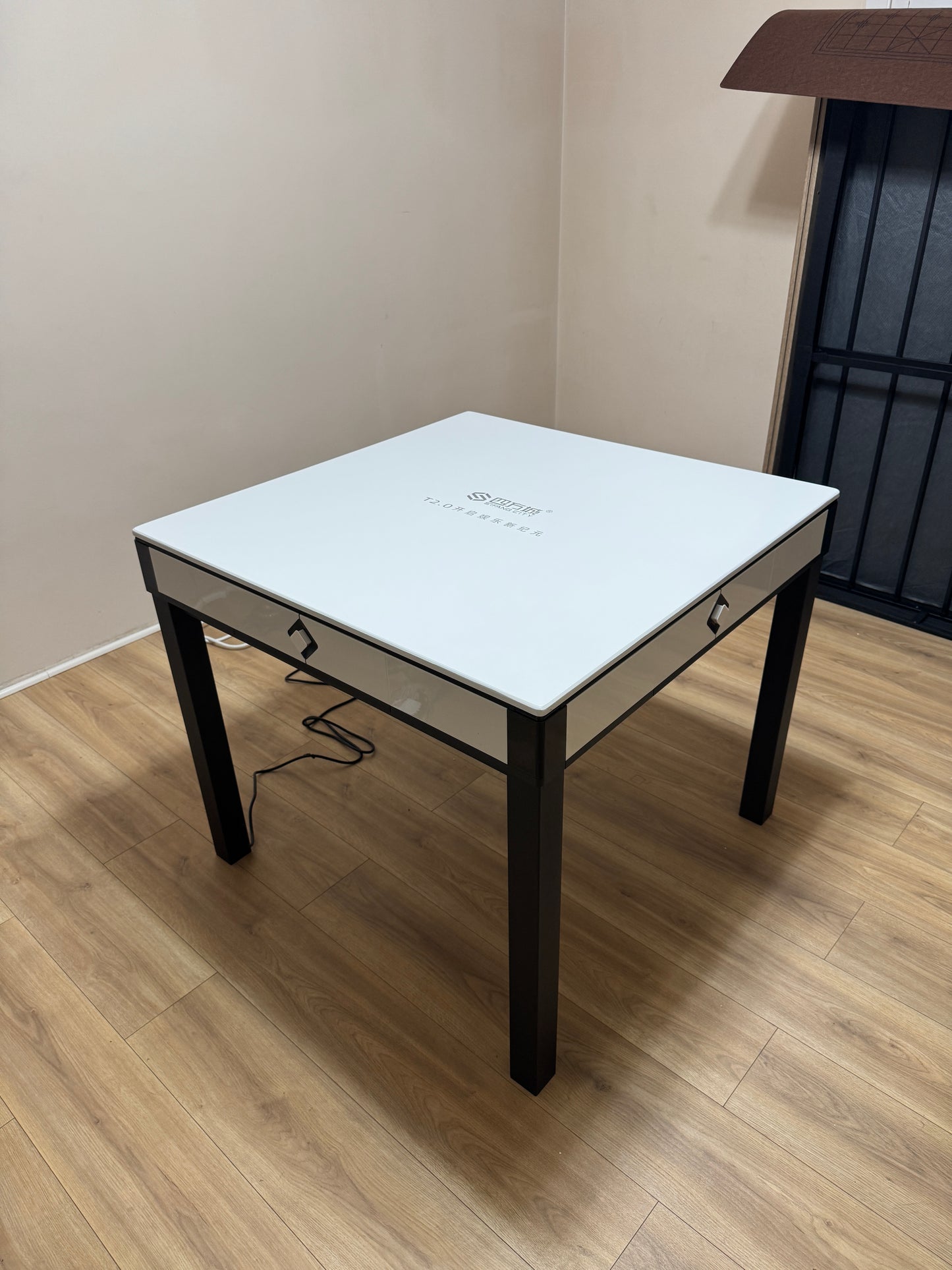 T350 mini 星光白42号牌四腿餐桌款麻将机 特价款